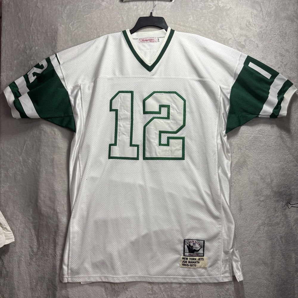 Mitchell & Ness Joe Namath New York Jets 1965-1976 Throwback Jersey Size 54